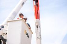 bucket truck ride