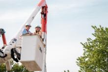 bucket truck ride